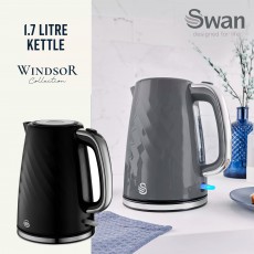 Swan Windsor Textured 1.7L Kettle